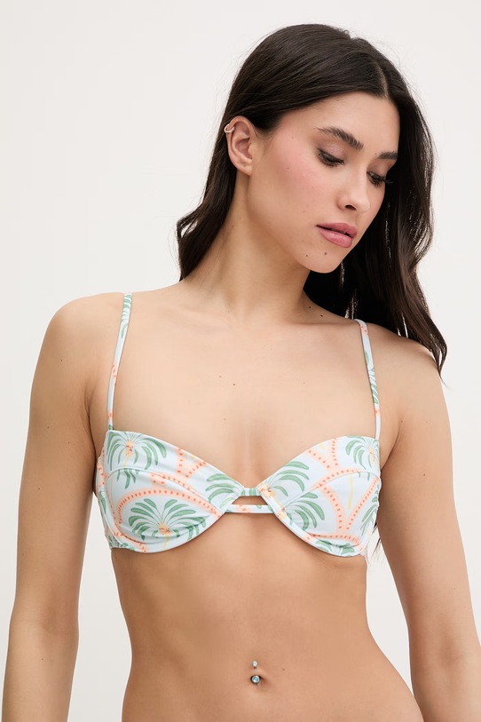 Hurley biustonosz kąpielowy damski turkusowy WSWTEU00005