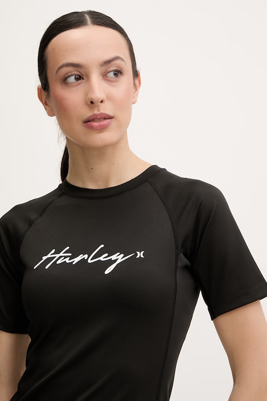 Hurley t-shirt kąpielowy damski czarny WLEU00001