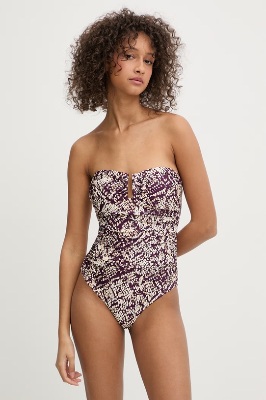 DKNY цільний купальник жіночий фіолетовий DIE6M605