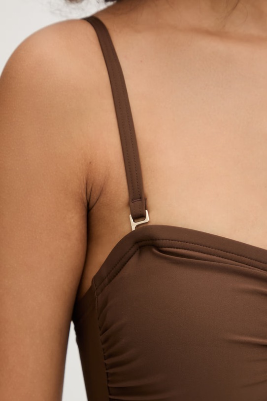 DKNY strój kąpielowy jednoczęściowy damski DIE6M605 brązowy