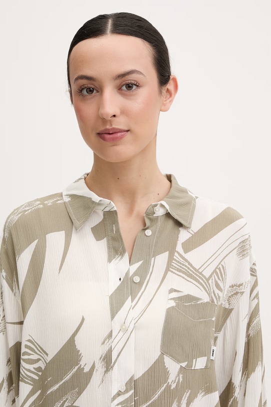 DKNY koszula plażowa damska zielony DIE6C955