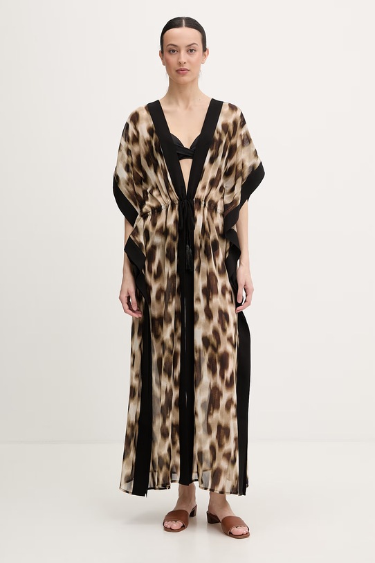 DKNY narzutka plażowa damska czarny DIE6C917