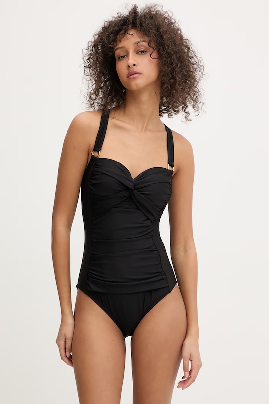 DKNY jednodílné plavky dámské černá DIE6M565