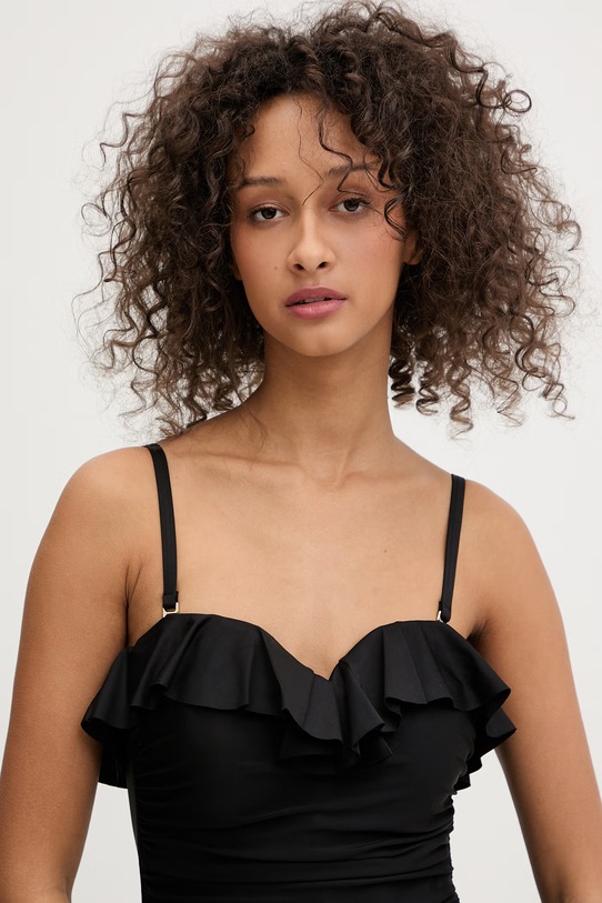 DKNY strój kąpielowy jednoczęściowy damski czarny DIE6M537