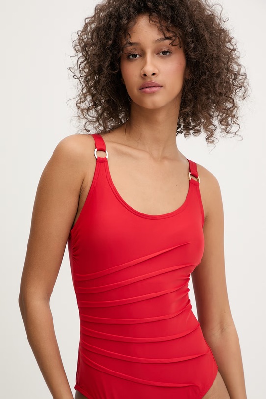 DKNY strój kąpielowy jednoczęściowy damski czerwony DIE6M064