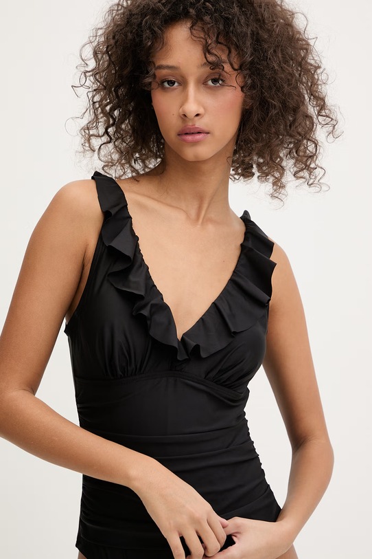 Odzież DKNY strój kąpielowy jednoczęściowy damski DIE6M691 czarny