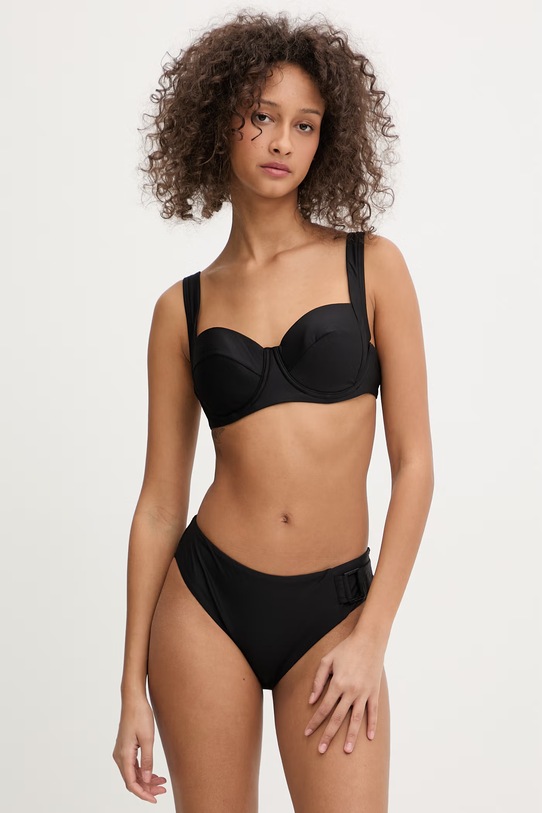 DKNY strój kąpielowy dwuczęściowy damski czarny DIE6S142