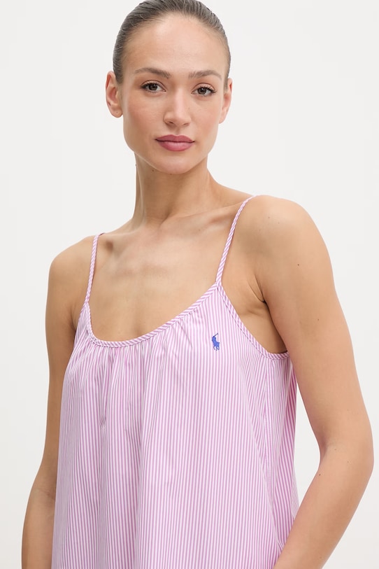 Odzież Polo Ralph Lauren koszula nocna damska bawełniana 4P0557 różowy