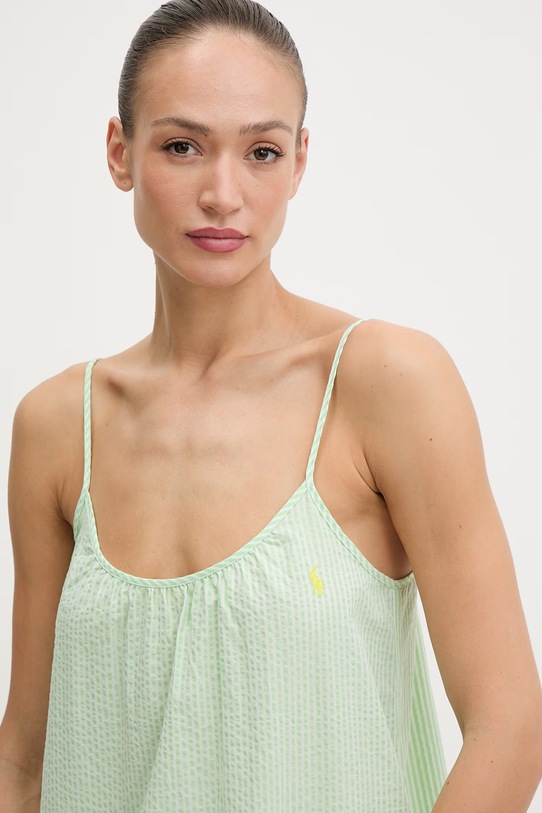 Odzież Polo Ralph Lauren koszula nocna damska bawełniana 4P0782 zielony