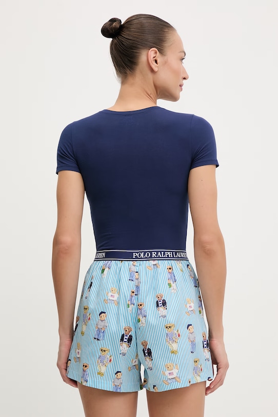 Polo Ralph Lauren body damskie bawełniane z elastanem 4P0785 granatowy SS26