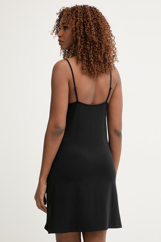 Odzież Chantelle koszula nocna damska z bawełną Romance C10YW5 czarny