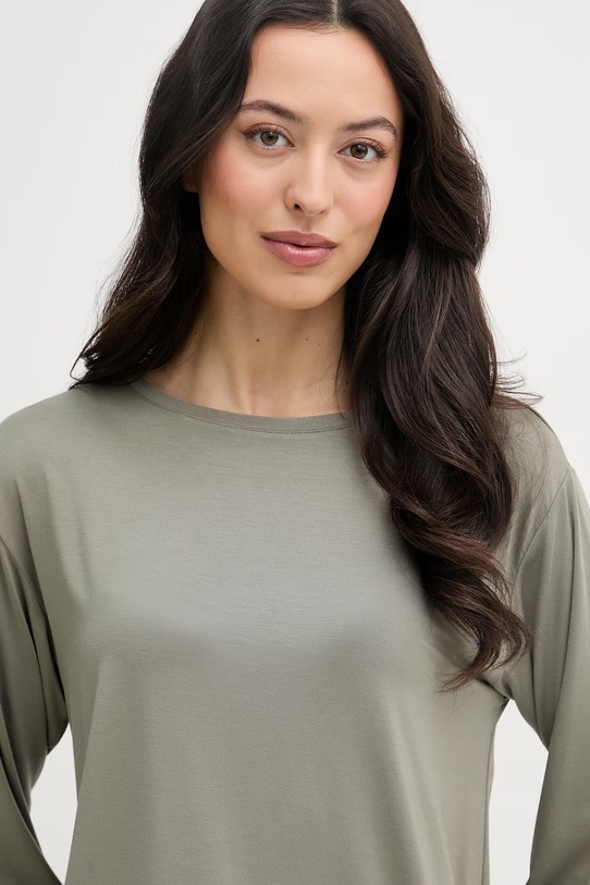 Chantelle pyžamové tričko s dlhým rukávom dámske s modalom Joe zelená C15UJ0