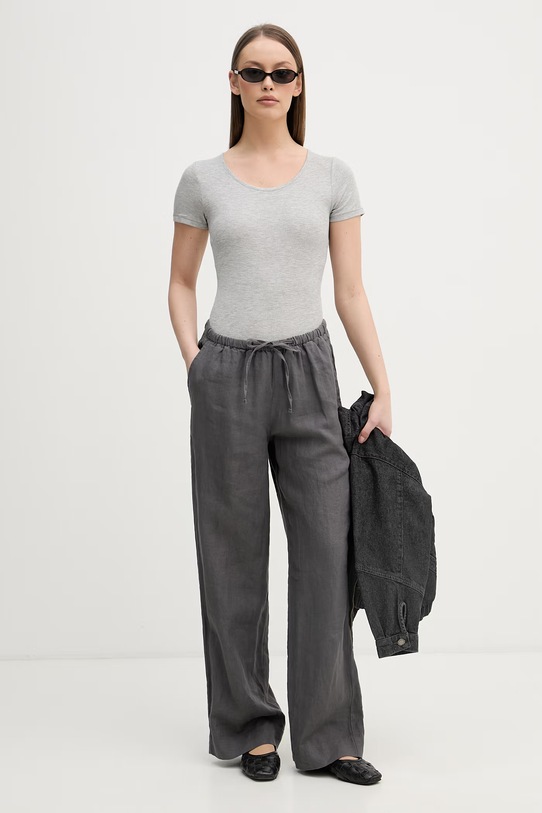 United Colors of Benetton Κορμάκι γυναικείο από βισκόζη 3P2Y3B006 γκρί SS26