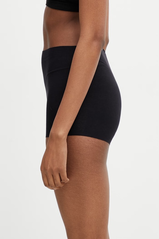 MM6 Maison Margiela bokserki dopasowane damskie z wiskozy MKLG00040 czarny SS26