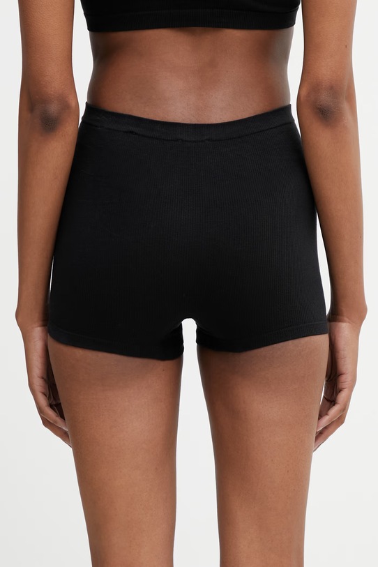 Odzież MM6 Maison Margiela bokserki dopasowane damskie z bawełną MKLG20010 czarny