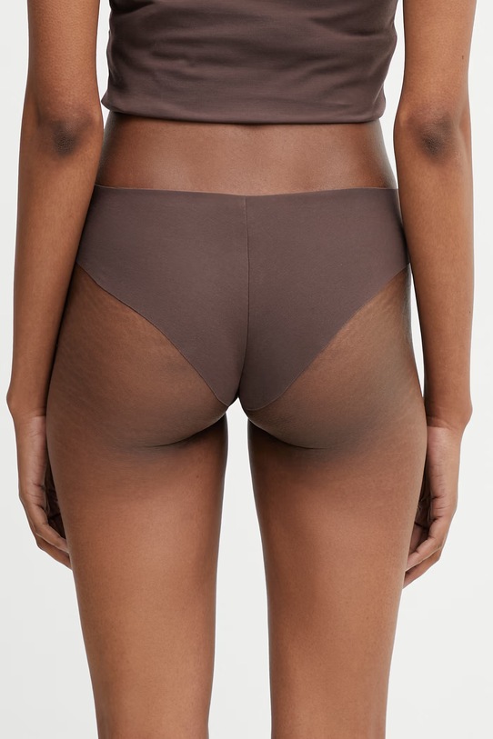 Odzież MM6 Maison Margiela figi damskie z bawełną MKLL10040 brązowy