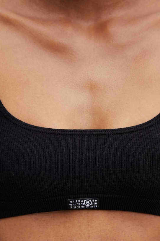 MM6 Maison Margiela Biustonosz czarny MKRK40010