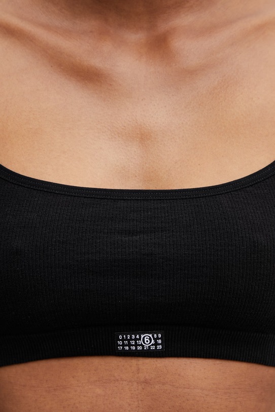 MM6 Maison Margiela biustonosz czarny MKRK50010