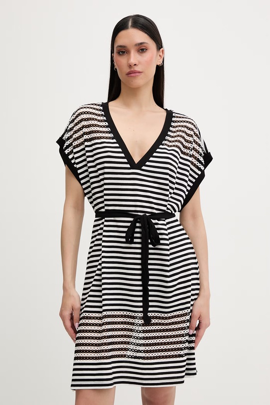 Liu Jo sukienka plażowa damska czarny VA6036.J3908