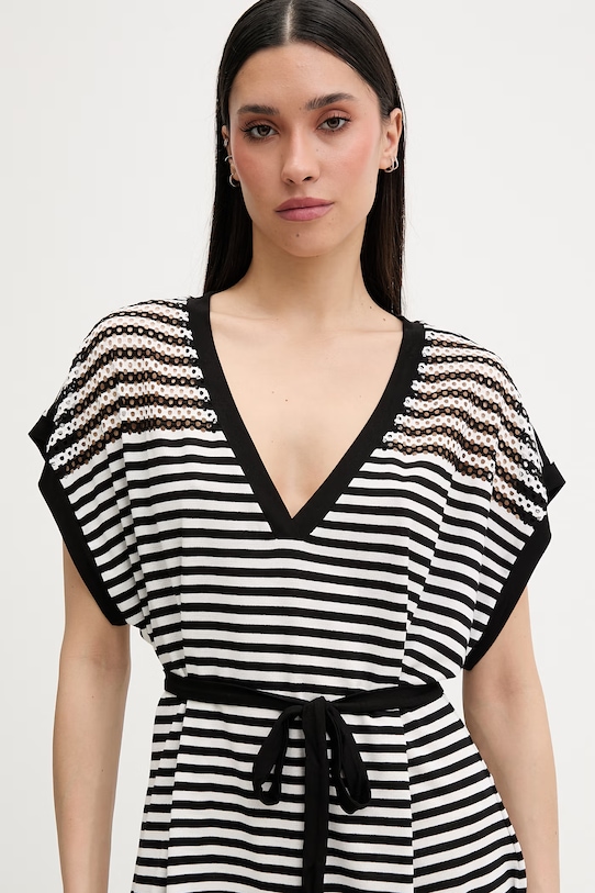 Odzież Liu Jo sukienka plażowa damska VA6036.J3908 czarny