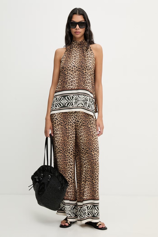 Liu Jo top plażowy damski VA6051.TS123 brązowy SS26