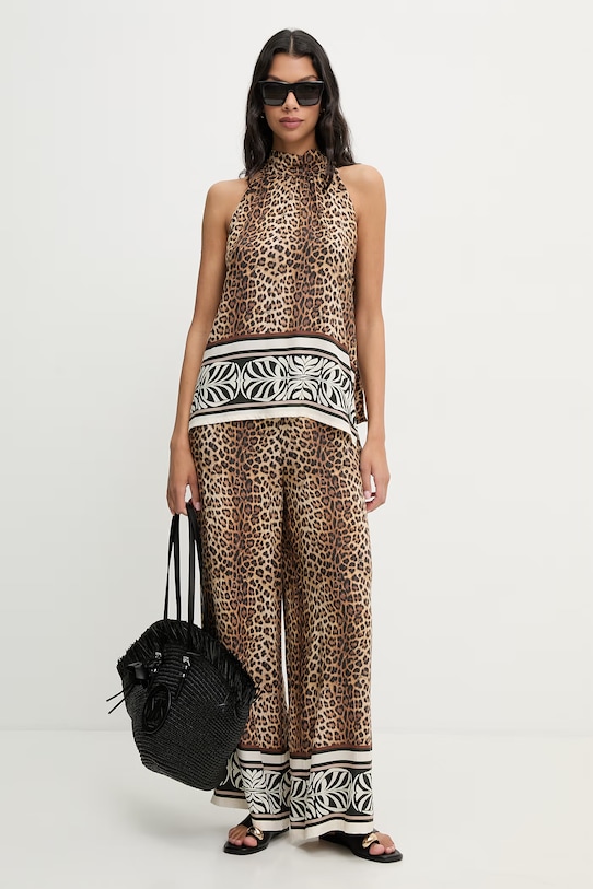 Liu Jo top plażowy damski VA6051.TS123 brązowy SS26