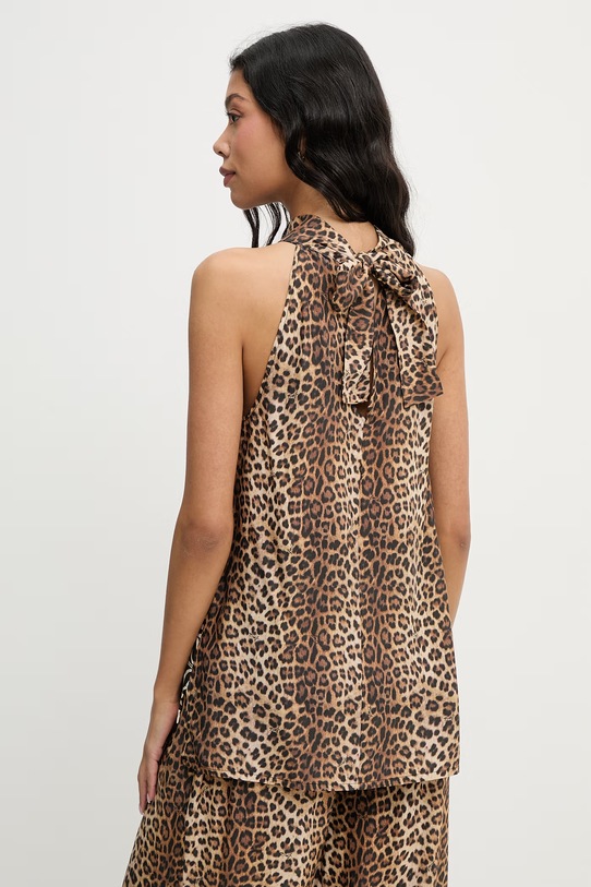 Odzież Liu Jo top plażowy damski VA6051.TS123 brązowy