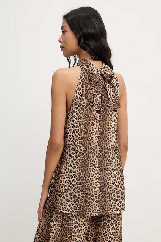 Odzież Liu Jo top plażowy damski VA6051.TS123 brązowy