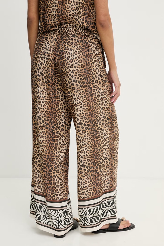 Odzież Liu Jo spodnie plażowe damskie VA6052.TS123 brązowy