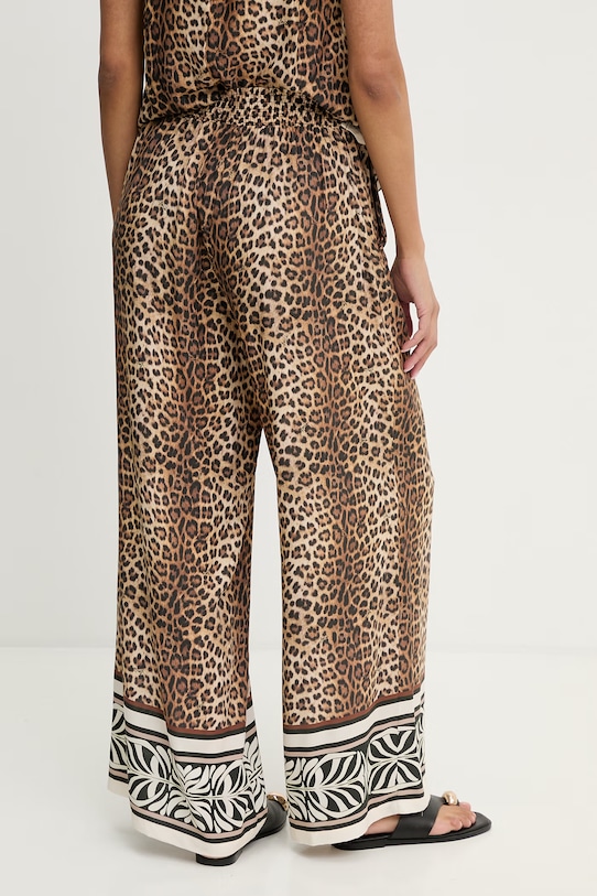 Odzież Liu Jo spodnie plażowe damskie VA6052.TS123 brązowy