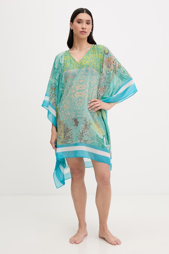 Liu Jo plážová šatka dámska VA6084.T4902 tyrkysová SS26
