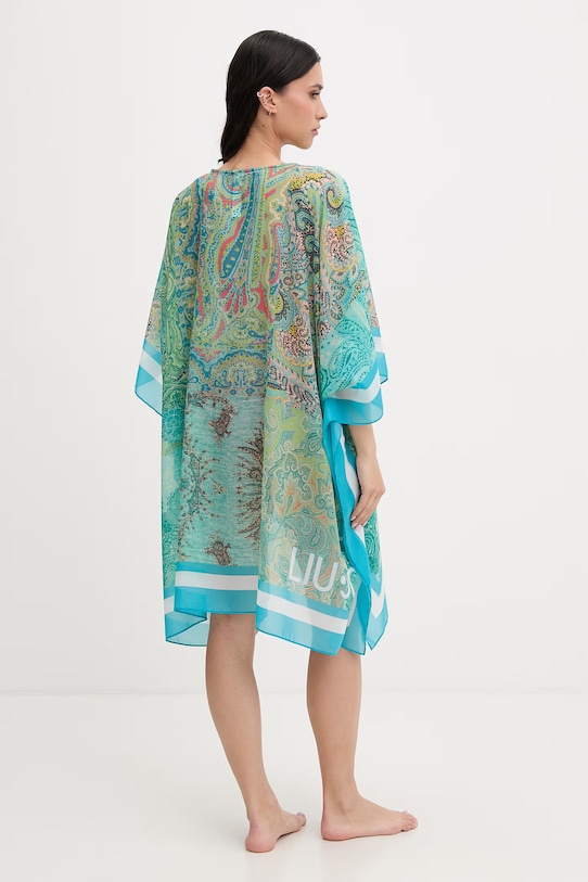 Oblečenie Liu Jo plážová šatka dámska VA6084.T4902 tyrkysová