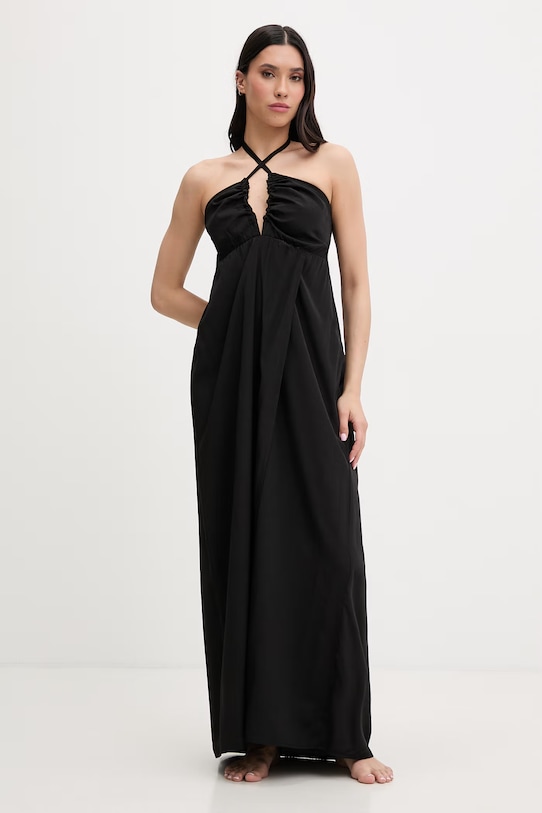 Liu Jo sukienka plażowa damska czarny VA6110.T2920