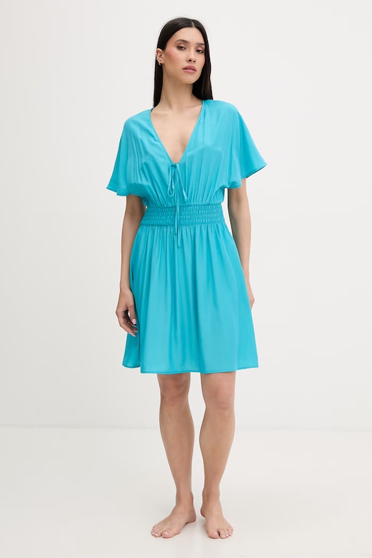 Liu Jo plážové šaty dámske VA6113.T2920 tyrkysová SS26