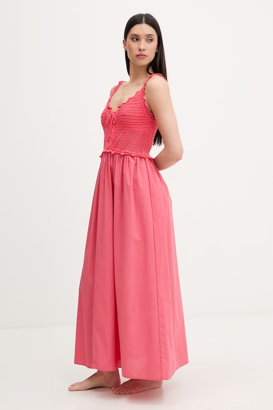 Liu Jo plažna obleka ženska VA6130.TS125 roza SS26