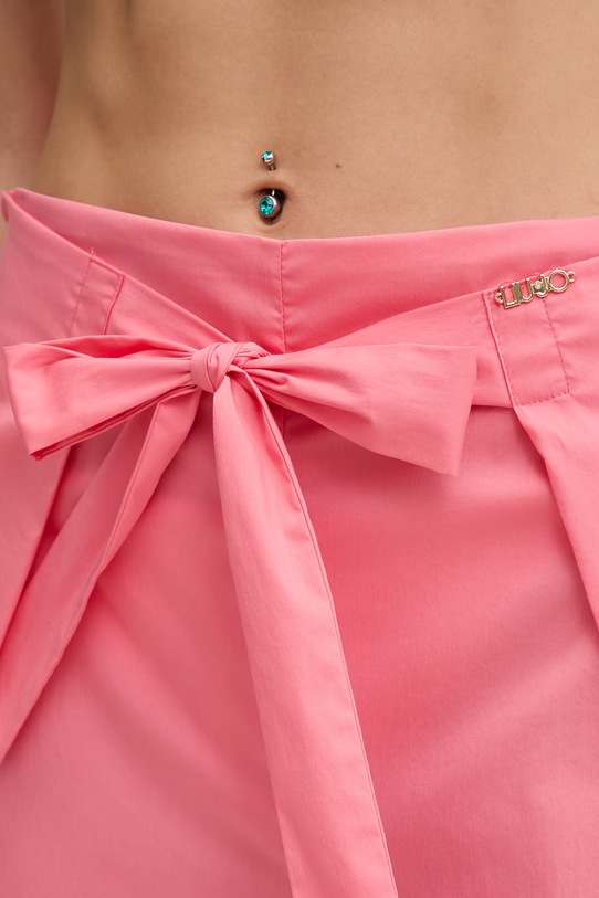 Liu Jo spodnie plażowe damskie różowy VA6144.TS330