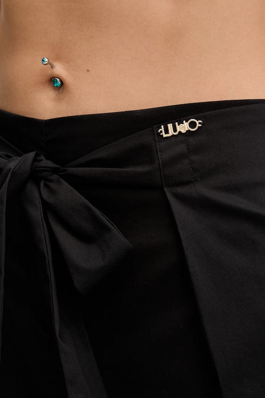 Liu Jo spodnie plażowe damskie czarny VA6144.TS330