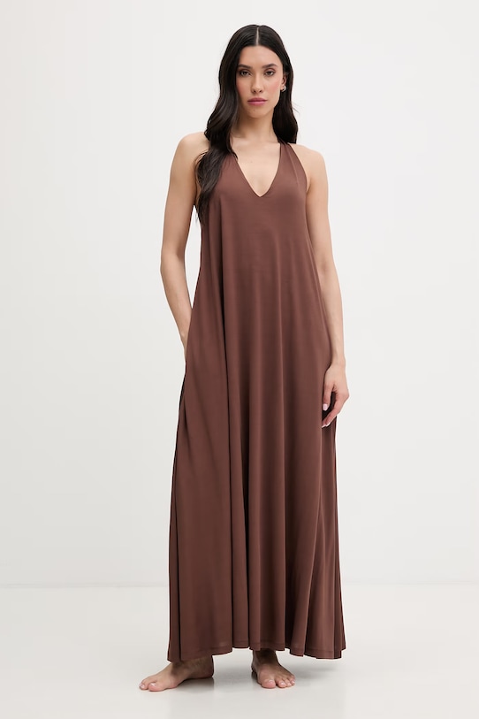 Liu Jo plážové šaty dámské hnědá VA6151.J3888