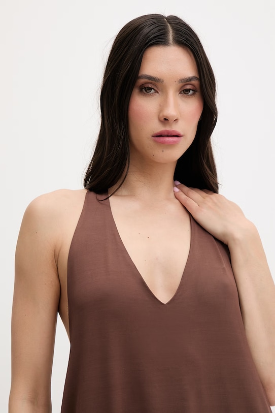 Liu Jo plážové šaty dámské hnědá VA6151.J3888