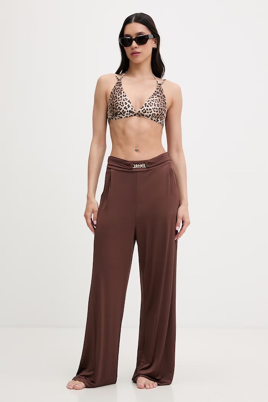 Liu Jo spodnie plażowe damskie VA6157.J3888 brązowy SS26