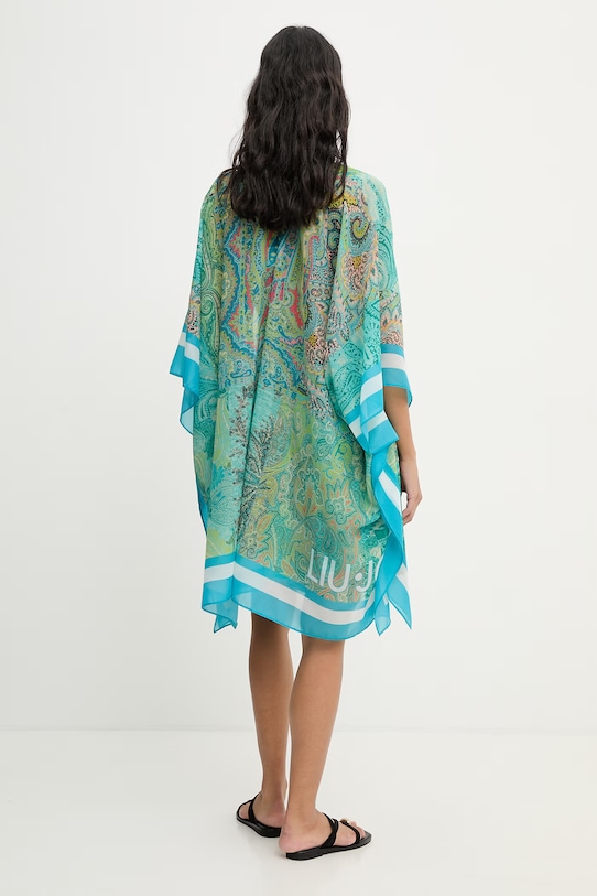 Odzież Liu Jo narzutka plażowa damska VA6160.T4902 turkusowy