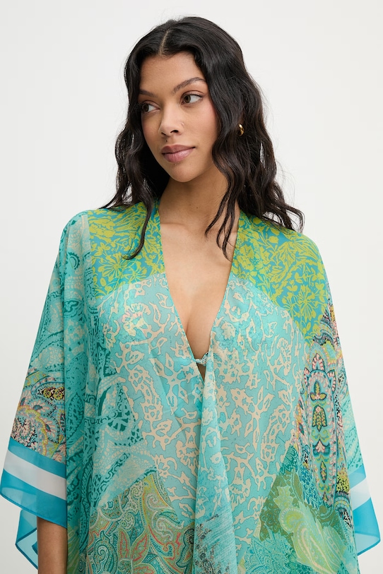 Liu Jo narzutka plażowa damska turkusowy VA6160.T4902