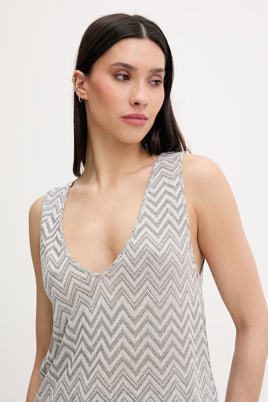 Liu Jo top plażowy damski szary VA6175.J3878