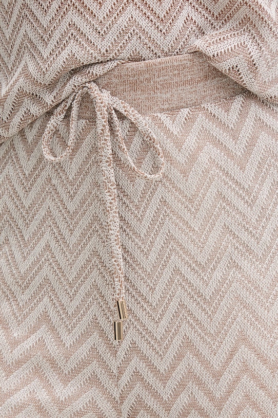 Liu Jo spodnie plażowe damskie beżowy VA6176.J3878