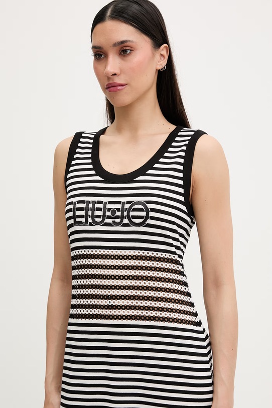 Odzież Liu Jo sukienka plażowa damska VA6198.J3908 czarny