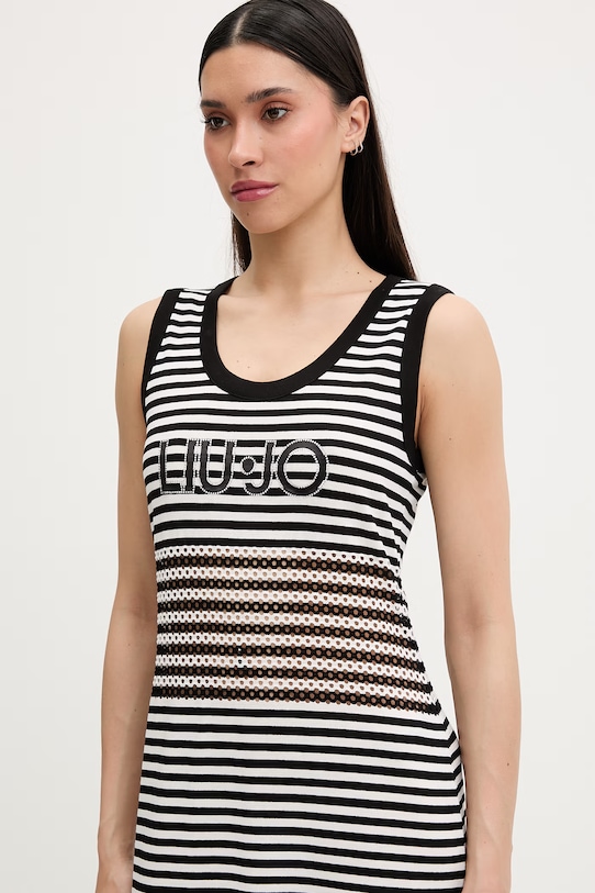 Odzież Liu Jo sukienka plażowa damska VA6198.J3908 czarny