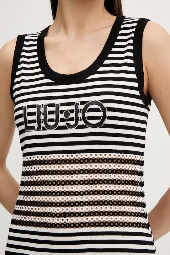 Liu Jo sukienka plażowa damska czarny VA6198.J3908