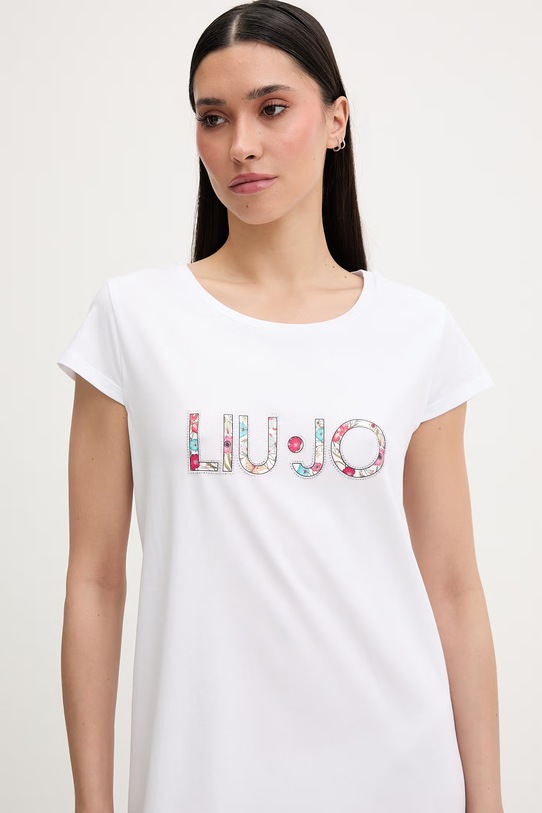 Liu Jo sukienka plażowa damska VA6212.JS003 biały SS26