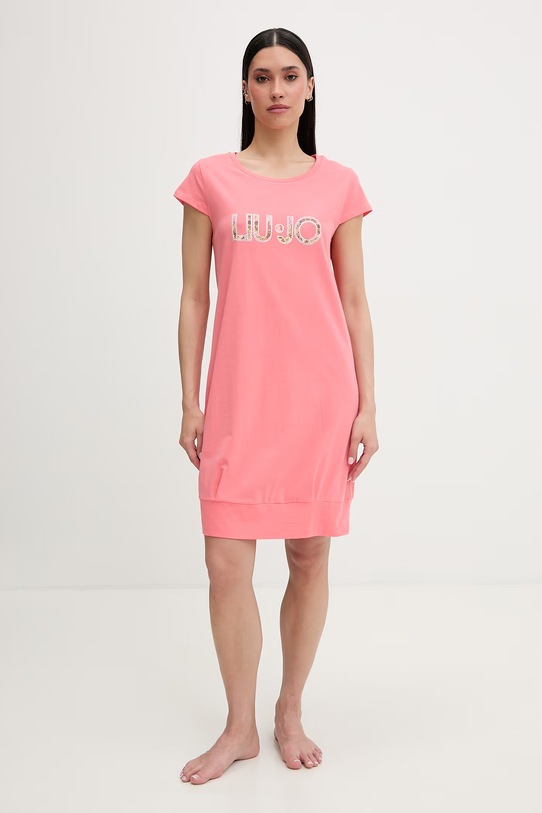 Liu Jo plážové šaty dámske ružová VA6212.JS003