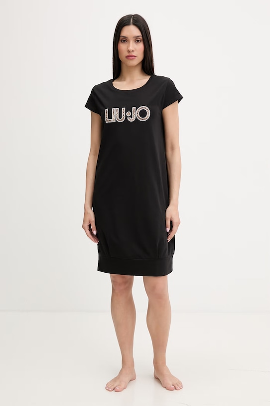 Liu Jo sukienka plażowa damska czarny VA6212.JS003